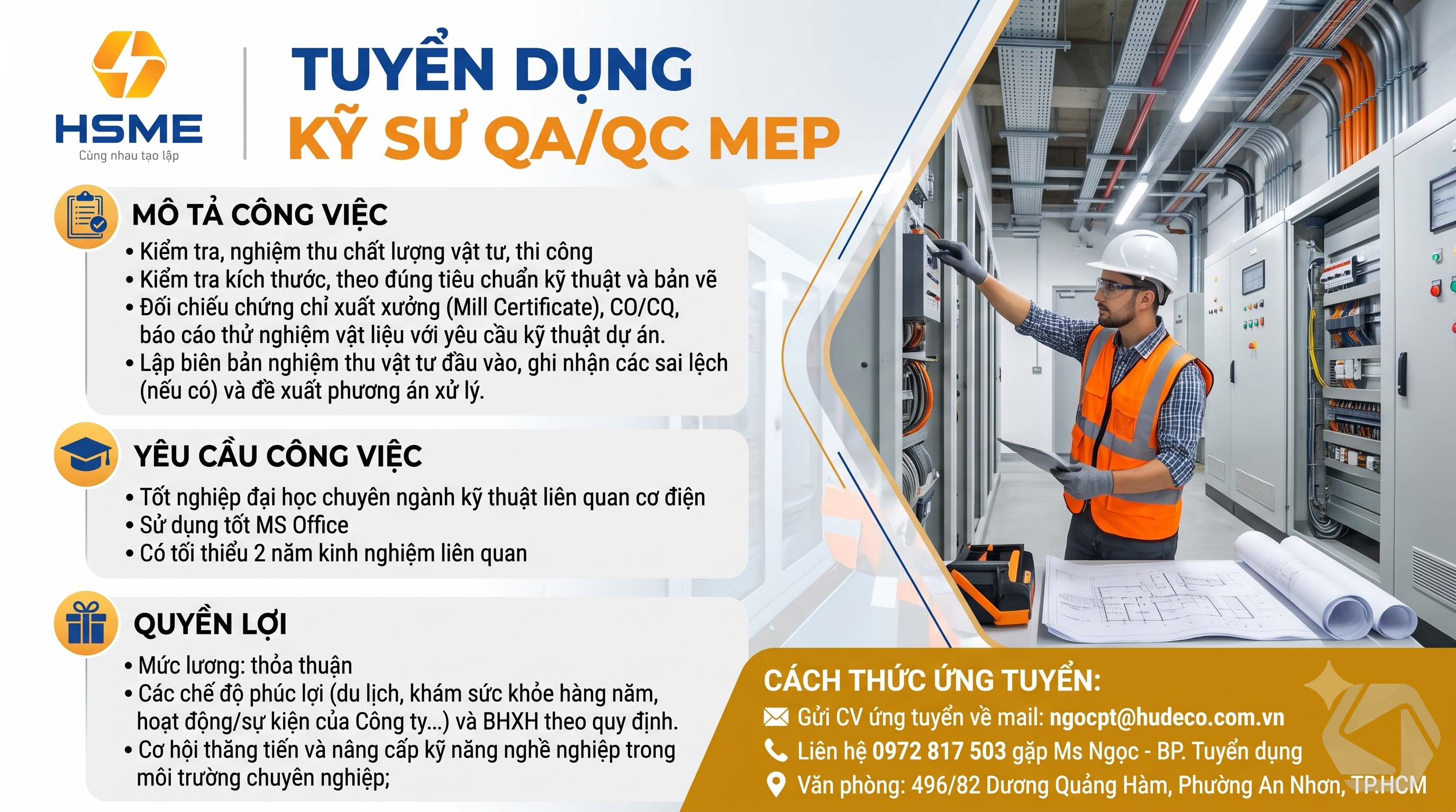 Kỹ sư QA/QC MEP