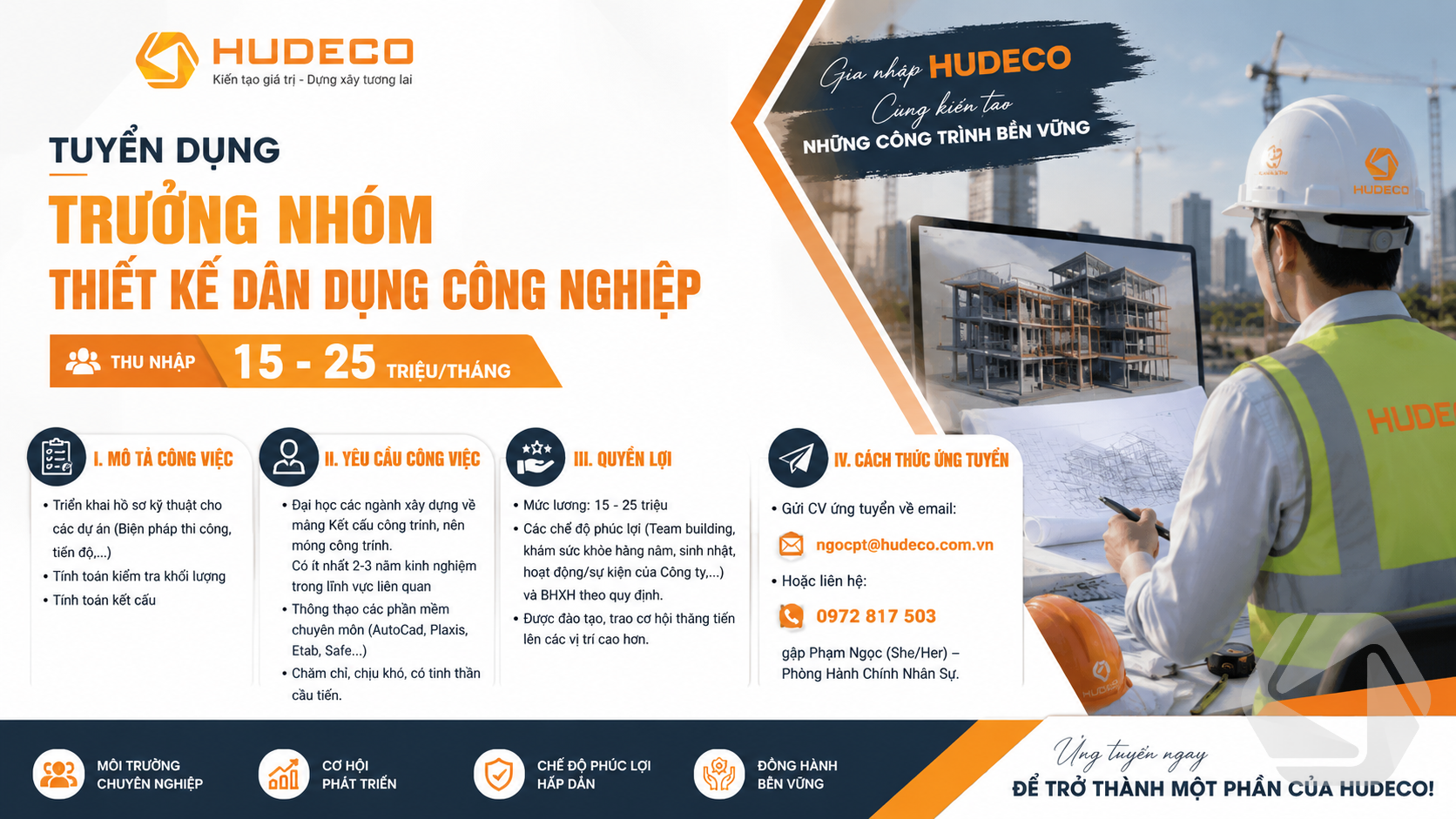 TRƯỞNG NHÓM THIẾT KẾ DÂN DỤNG CÔNG NGHIỆP